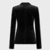 Chaqueta entallada de terciopelo