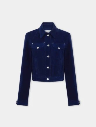 Chaqueta trucker de terciopelo