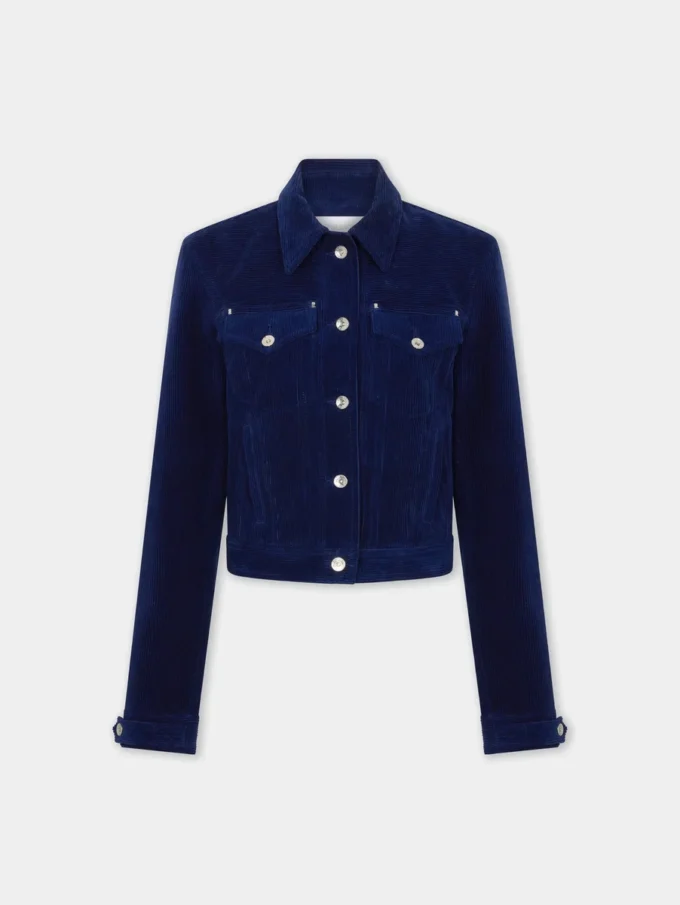 Chaqueta trucker de terciopelo