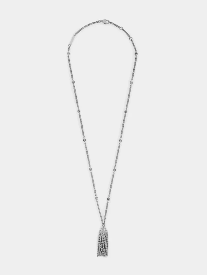 Collar con borlas de cristal