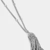 Collar con borlas de cristal