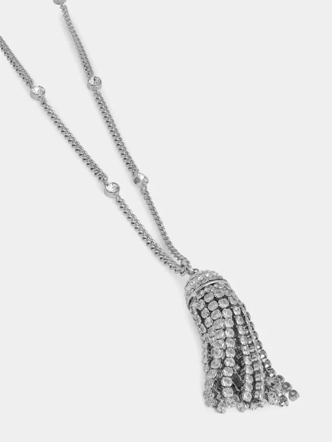 Collar con borlas de cristal