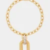 Collar de eslabones XL dorado