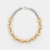 Collar grueso de oro/plata Eight