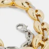 Collar grueso de oro/plata Eight