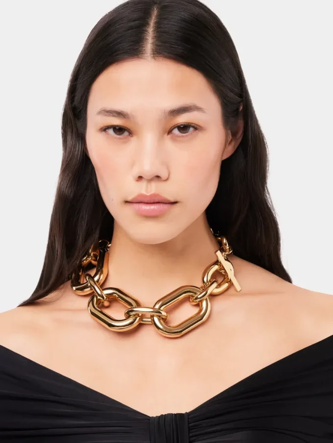 Collar XL con eslabones oversize dorados