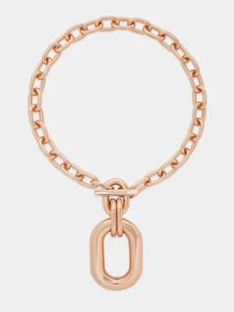 Collar XL Link en oro rosa