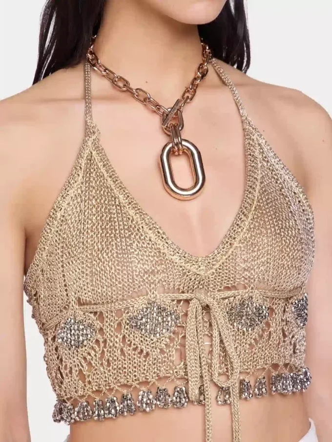 Collar XL Link en oro rosa