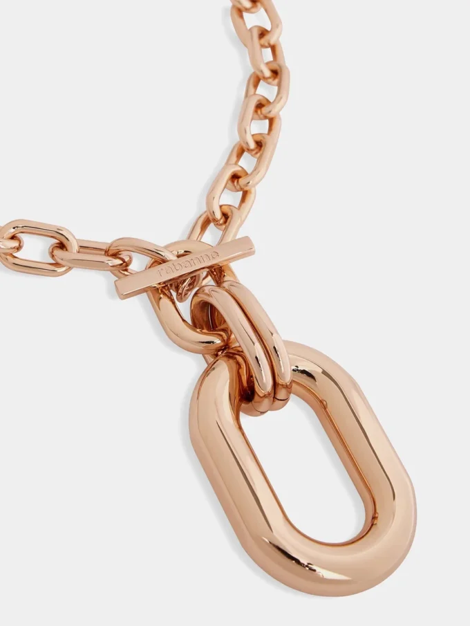 Collar XL Link en oro rosa