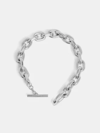 Collar XL Link plateado