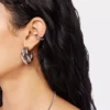 Dúo de aros y pendientes de oreja punk