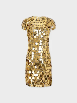 El icónico vestido dorado Sparkle Disc