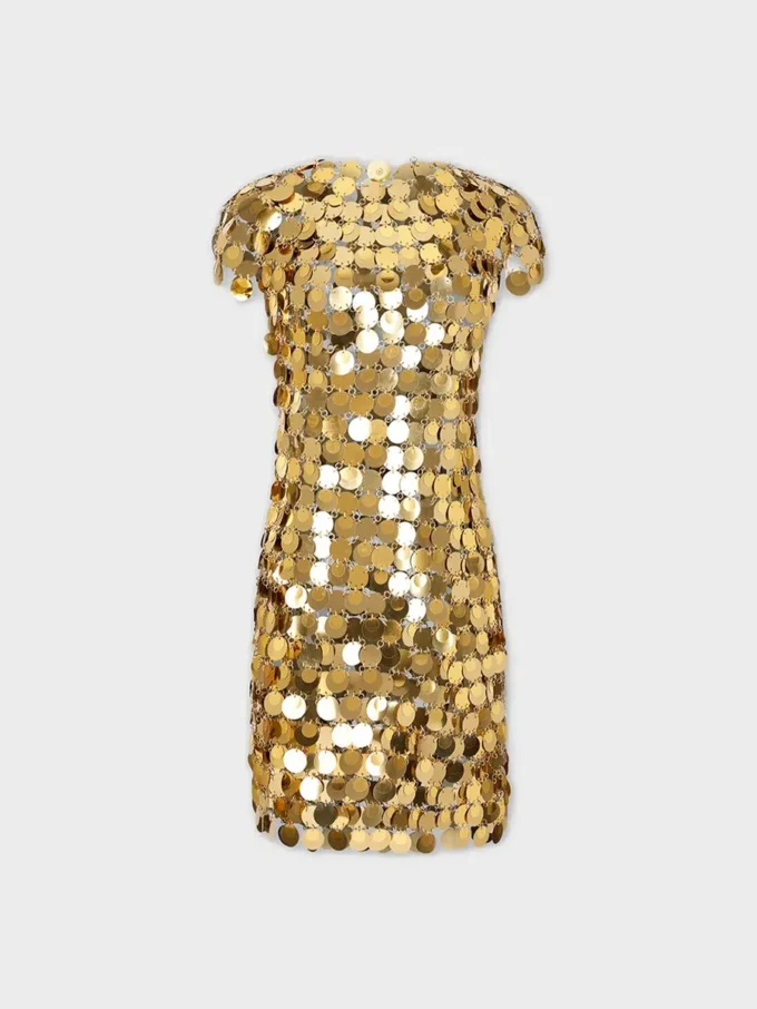 El icónico vestido dorado Sparkle Disc