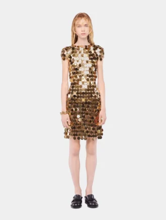 El icónico vestido dorado Sparkle Disc
