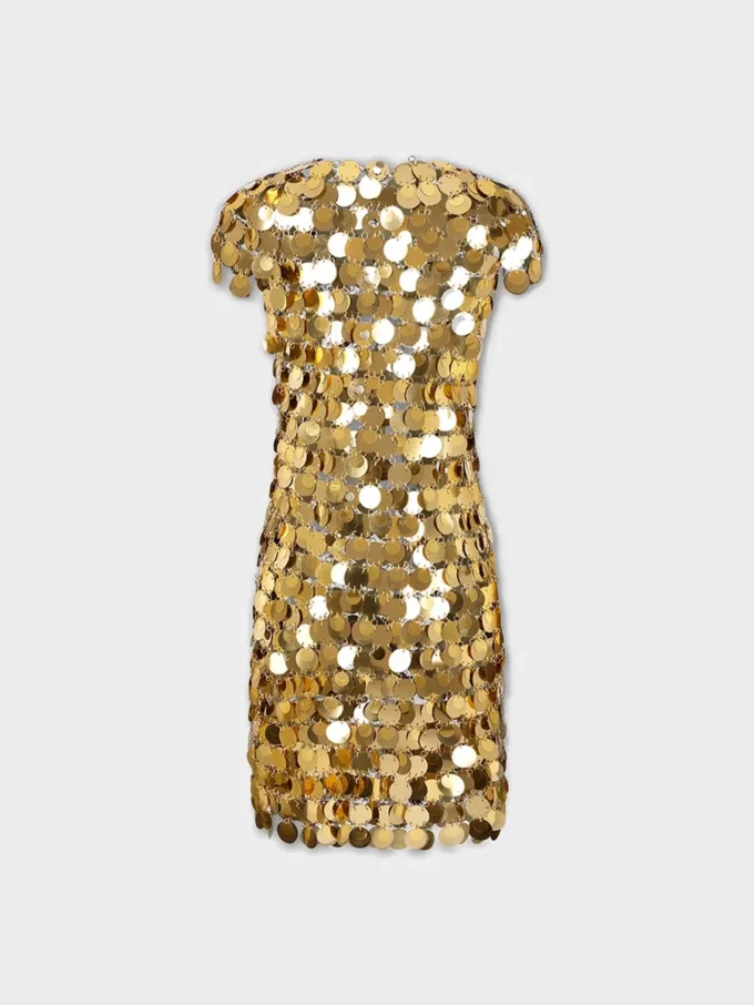 El icónico vestido dorado Sparkle Disc