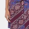 Falda circular corta de jersey