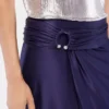 Falda midi de jersey con perforaciones