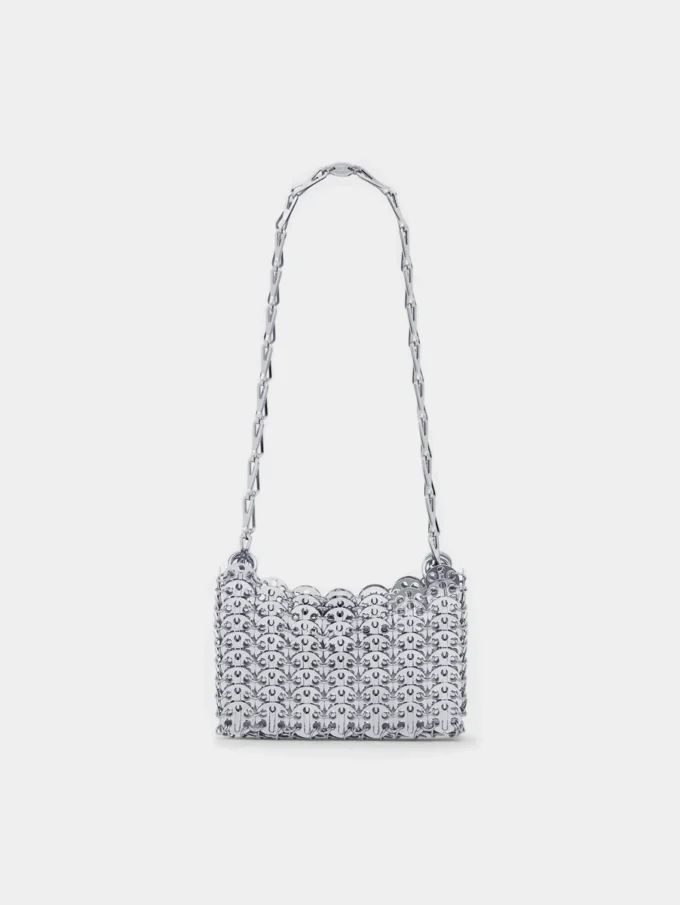 Icónico bolso Nano 1969 plateado