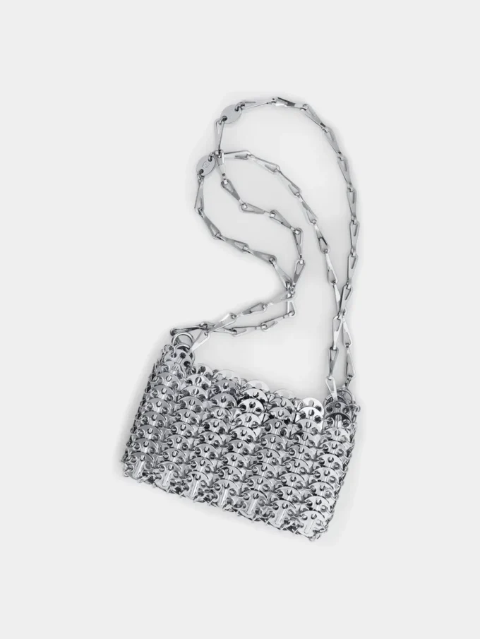 Icónico bolso Nano 1969 plateado