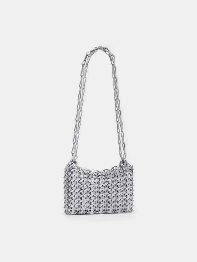 Icónico bolso Nano 1969 plateado