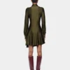 Mini vestido drapeado de jersey