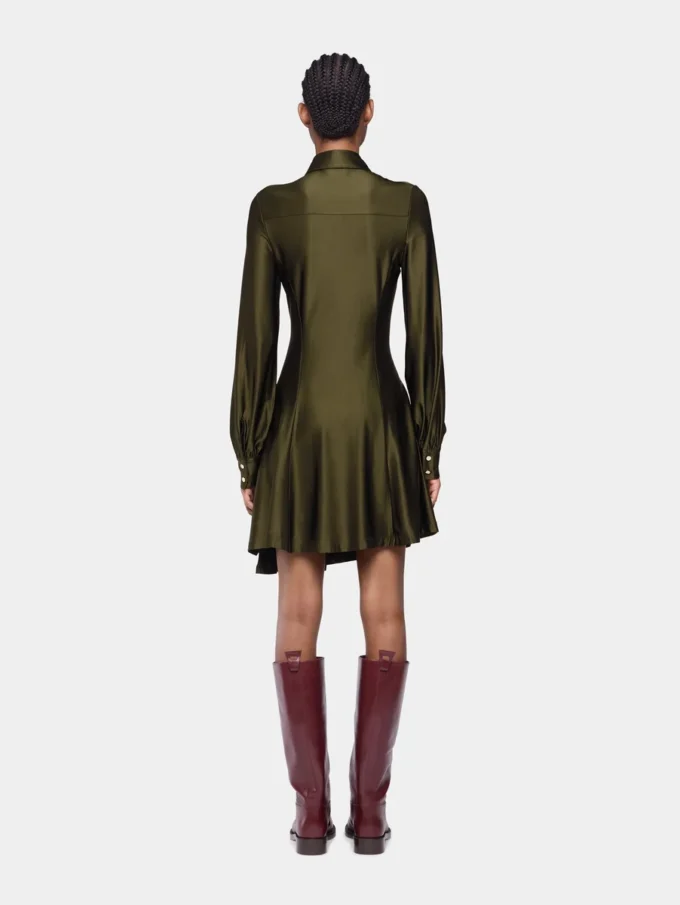 Mini vestido drapeado de jersey