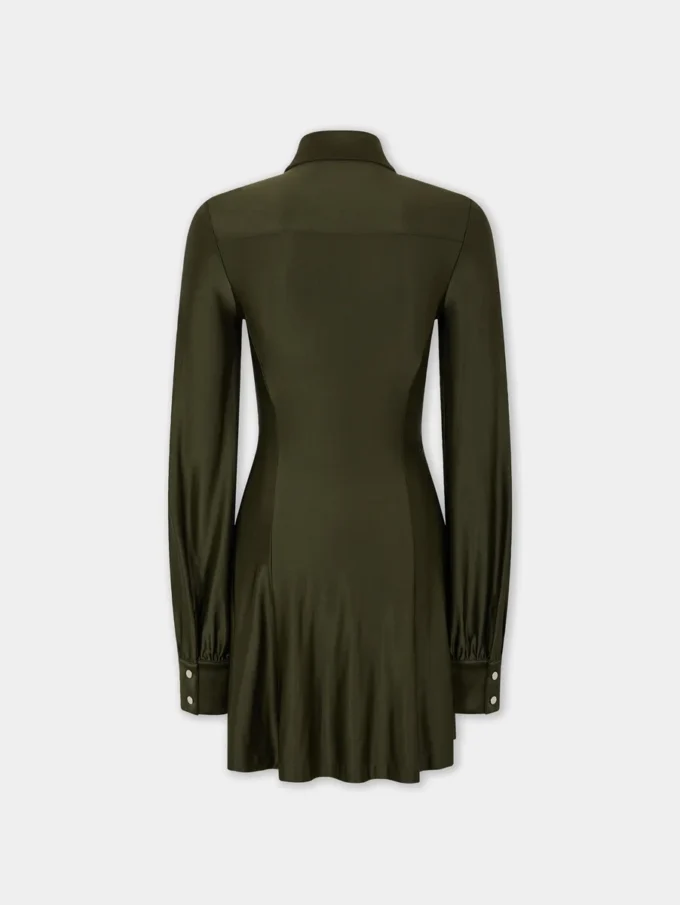Mini vestido drapeado de jersey
