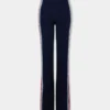 Pantalones acampanados de jersey de rizo