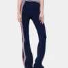 Pantalones acampanados de jersey de rizo
