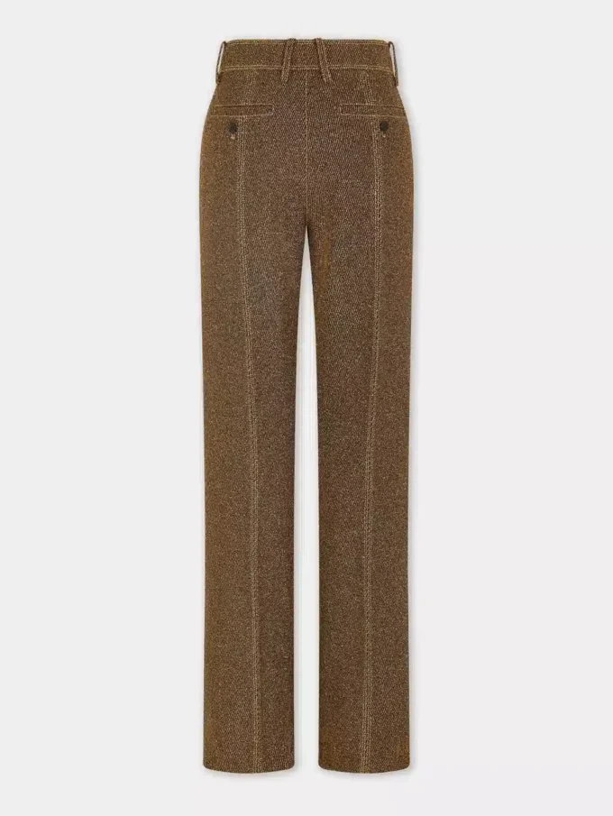 Pantalones entallados de lana