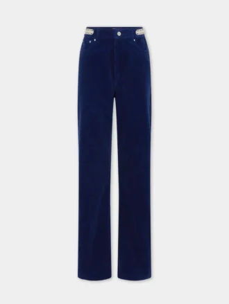 Pantalones holgados de terciopelo con discos 1969