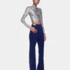 Pantalones holgados de terciopelo con discos 1969