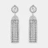 Pendientes con borla de cristal