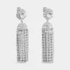 Pendientes con borla de cristal