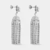 Pendientes con borla de cristal
