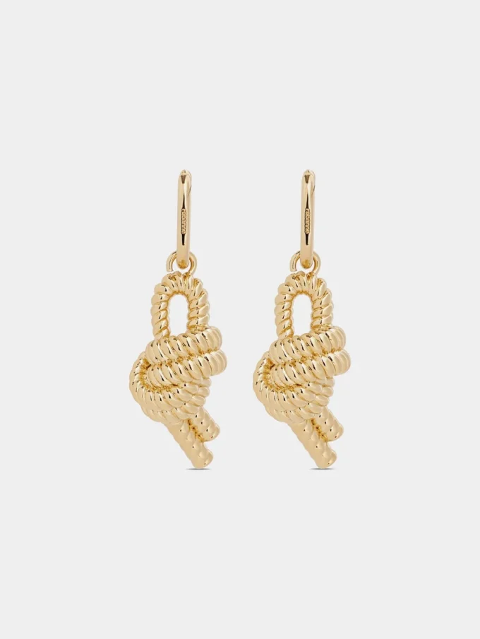 Pendientes con nudo marino