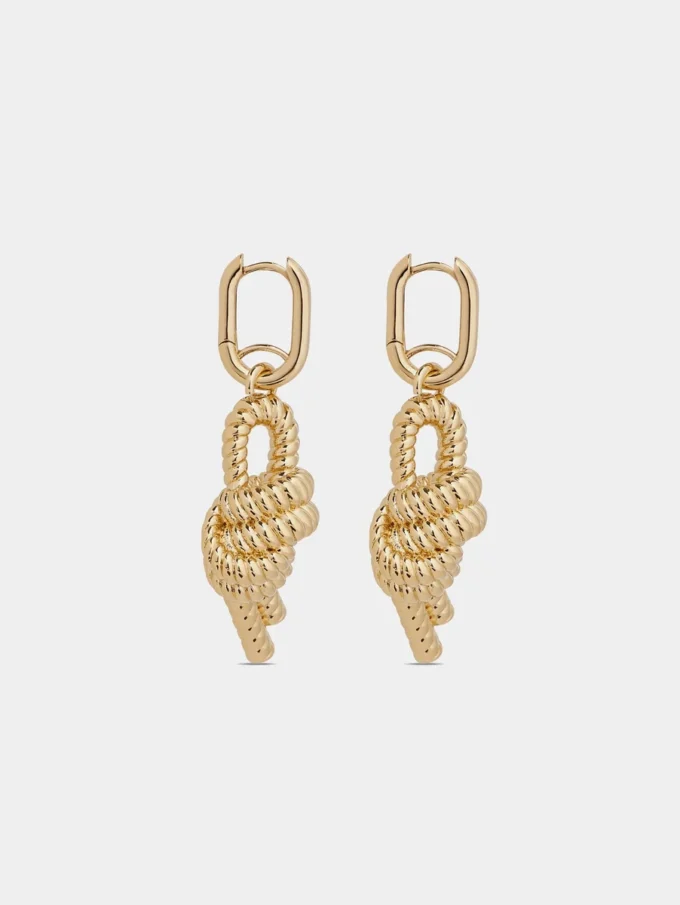 Pendientes con nudo marino