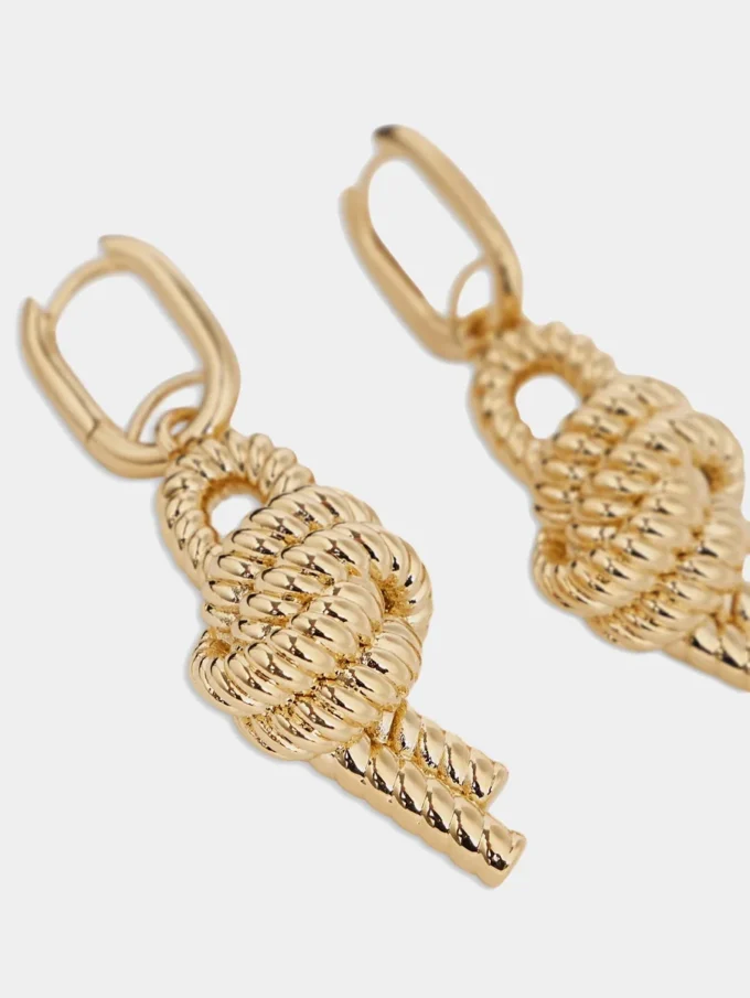 Pendientes con nudo marino