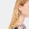 Pendientes de eslabones dobles XL de plata