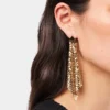 Pendientes de malla dorada Pendientes de malla dorada