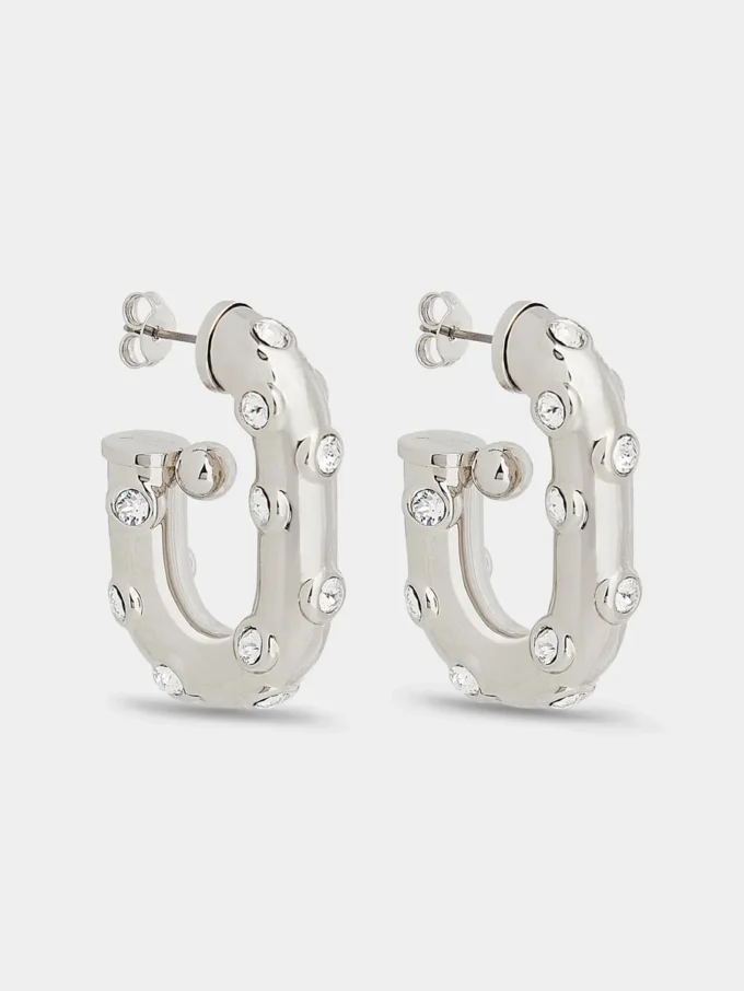 Pendientes XL Link con strass