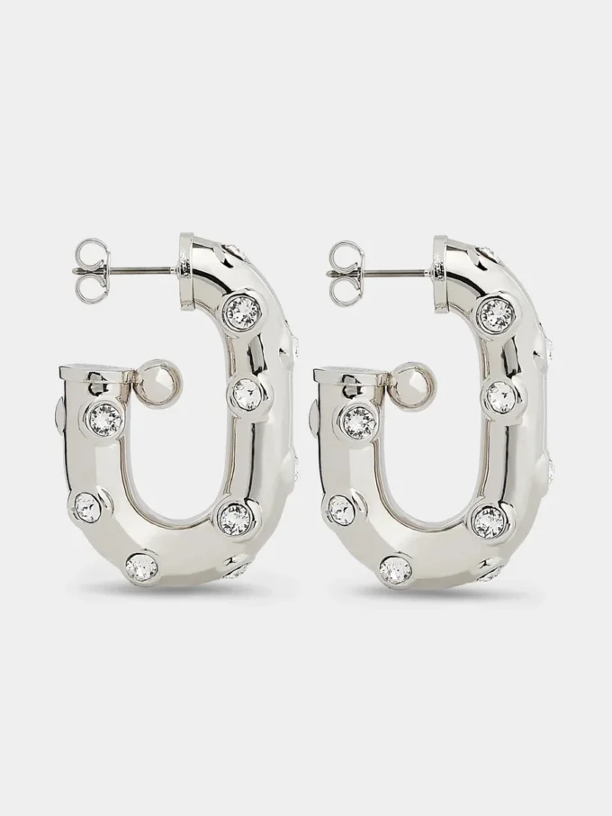 Pendientes XL Link con strass