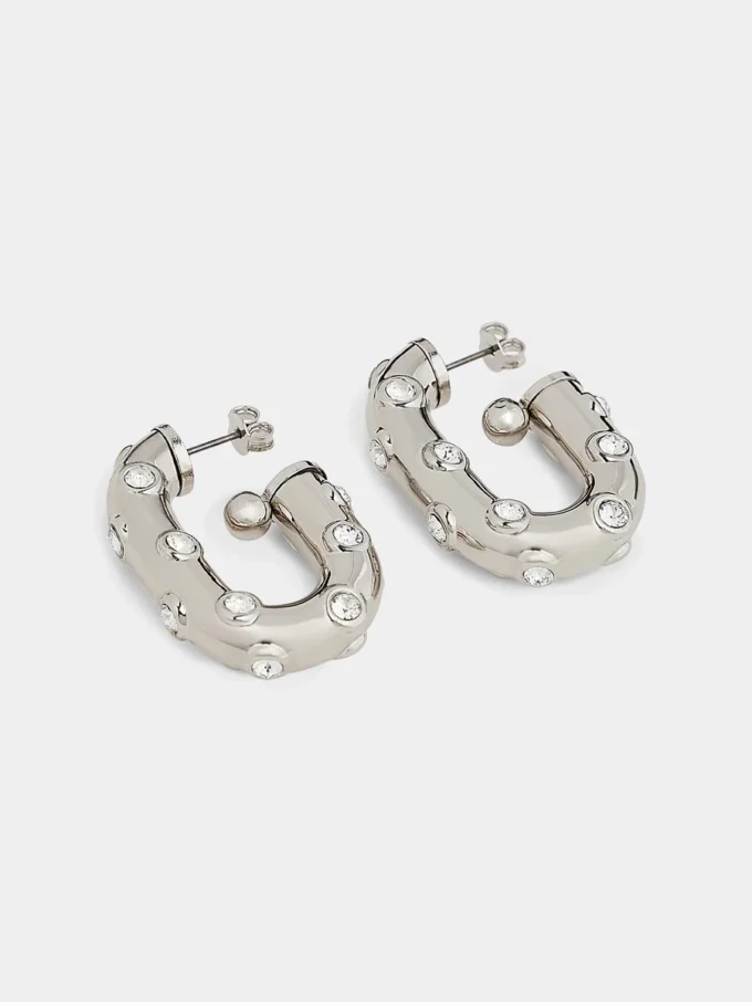 Pendientes XL Link con strass