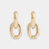 Pendientes XL Link dobles en oro