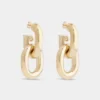 Pendientes XL Link dobles en oro