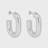Pendientes XL Link plateados