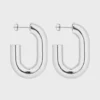 Pendientes XL Link plateados