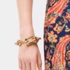 Pulsera de eslabones XL dorada