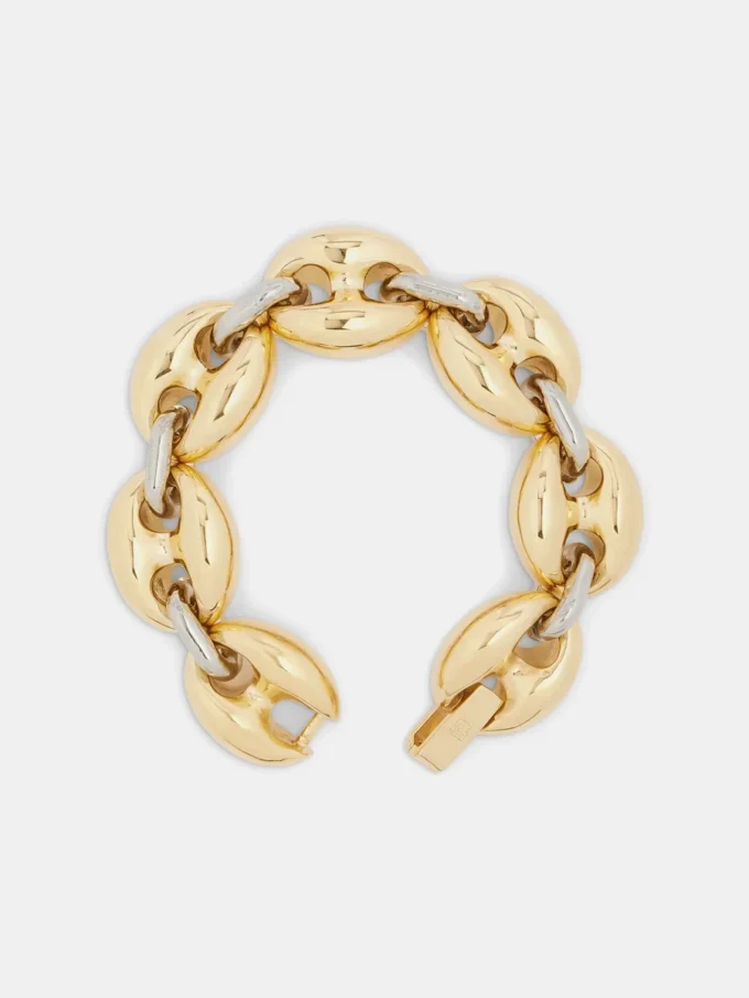Pulsera gruesa bicolor Eight
