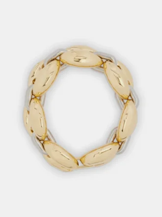 Pulsera gruesa bicolor Eight
